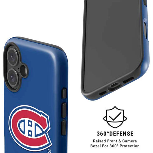 NHL Montreal Canadiens Solid Background iPhone 16 Magsafe Impact Case