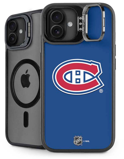 NHL Montreal Canadiens Solid Background iPhone 16 Plus Kickstand Case