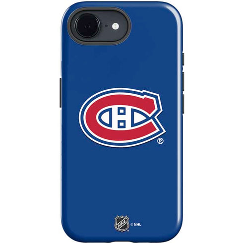 NHL Montreal Canadiens Solid Background iPhone 16e Impact Case