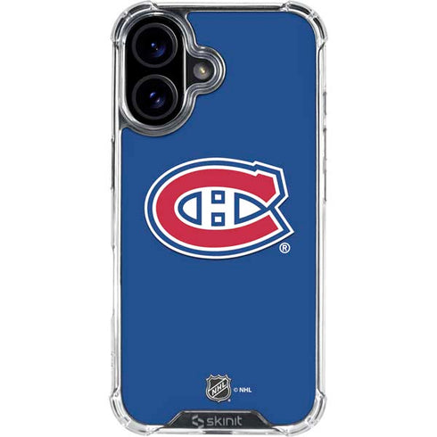 NHL Montreal Canadiens Solid Background iPhone 17 Clear Case