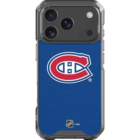 NHL Montreal Canadiens Solid Background iPhone 18 Pro Clear Case