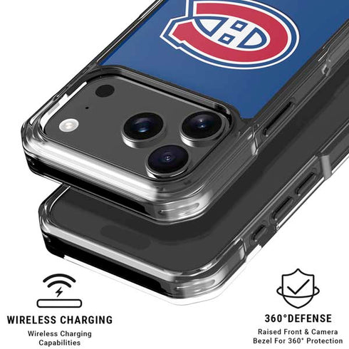 NHL Montreal Canadiens Solid Background iPhone 18 Pro Clear Case