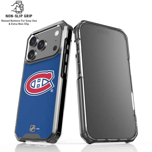 NHL Montreal Canadiens Solid Background iPhone 18 Pro Clear Case