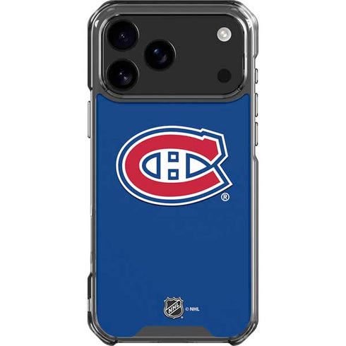 NHL Montreal Canadiens Solid Background iPhone 18 Pro Max Clear Case