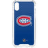 NHL Montreal Canadiens Solid Background iPhone XS Clear Case