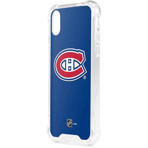 NHL Montreal Canadiens Solid Background iPhone XS Clear Case