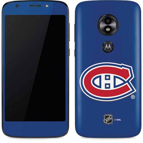 NHL Montreal Canadiens Solid Background Moto E5 Play Skin