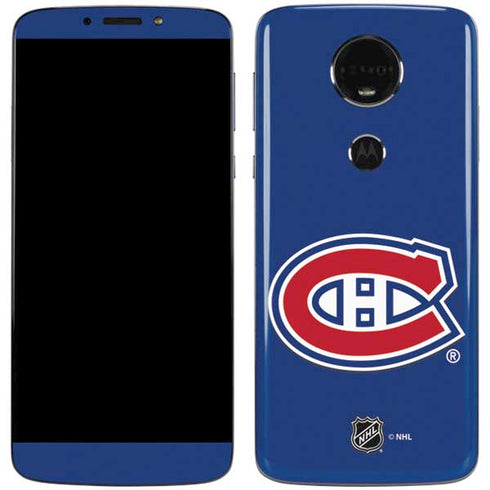 NHL Montreal Canadiens Solid Background Moto E5 Plus Skin