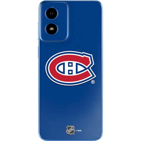 NHL Montreal Canadiens Solid Background Moto G Play 4G (2024) Skin