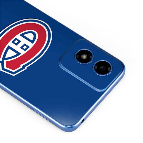 NHL Montreal Canadiens Solid Background Moto G Play 4G (2024) Skin