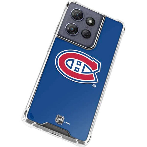 NHL Montreal Canadiens Solid Background Moto G Play 5G (2025) Clear Case