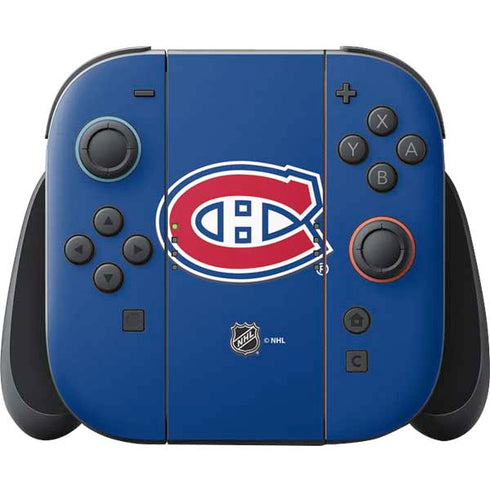 NHL Montreal Canadiens Solid Background Nintendo Switch 2 (2025) Joy-Con Controller Skin