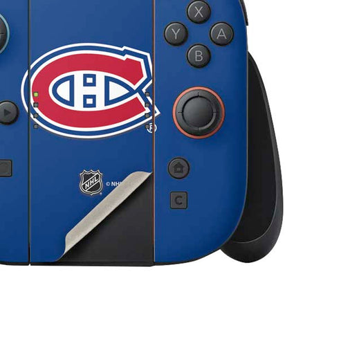 NHL Montreal Canadiens Solid Background Nintendo Switch 2 (2025) Joy-Con Controller Skin