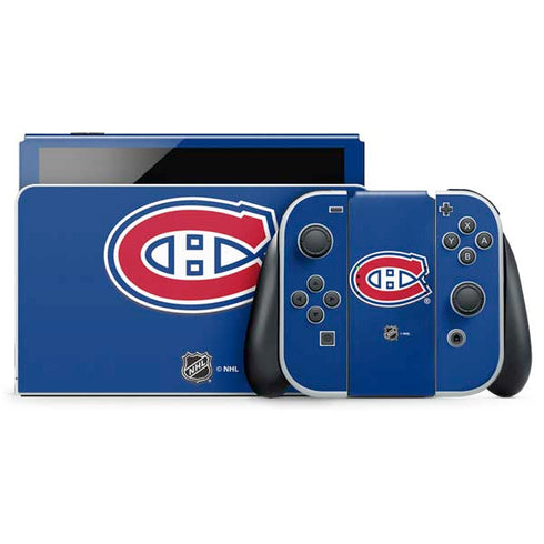 NHL Montreal Canadiens Solid Background Nintendo Skins