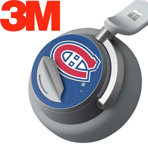 NHL Montreal Canadiens Solid Background Surface Headphones Skin