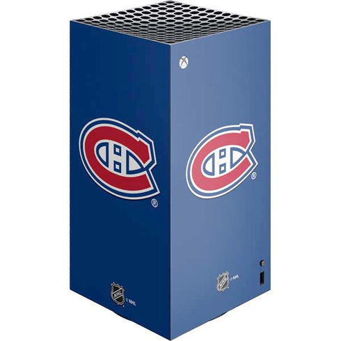 NHL Montreal Canadiens Solid Background XBox Series X Digital Edition Console Skin