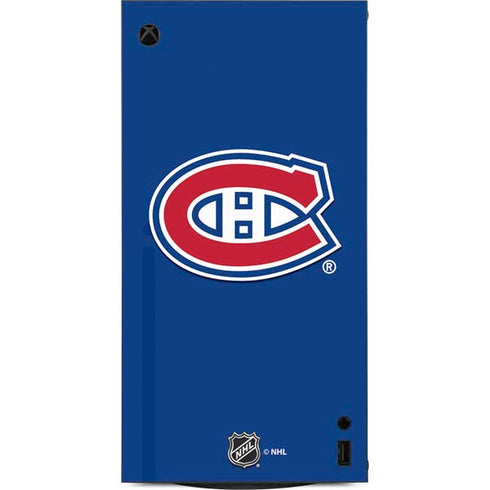 NHL Montreal Canadiens Solid Background XBox Series X Digital Edition Console Skin