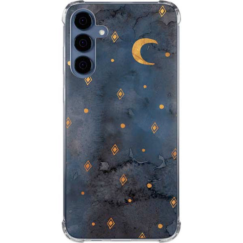 Moon and Stars Galaxy A55 5G Clear Case
