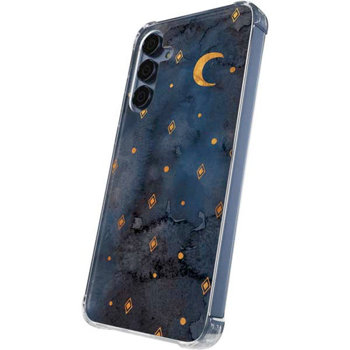 Moon and Stars Galaxy A55 5G Clear Case