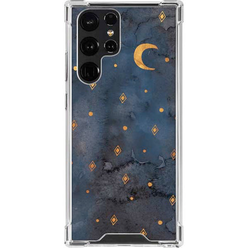 Moon and Stars Galaxy S23 Ultra Clear Case