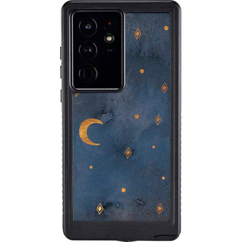 Moon and Stars Galaxy S24 Ultra Waterproof Case