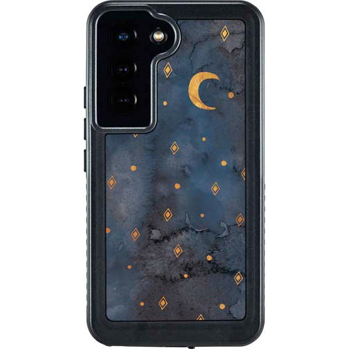 Moon and Stars Galaxy S24 Waterproof Case