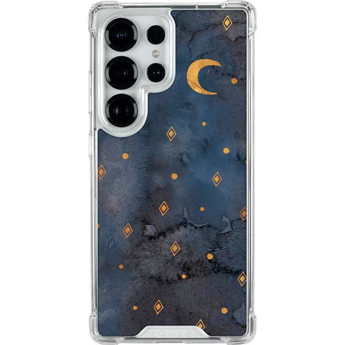 Moon and Stars Galaxy S25 Ultra Clear Case