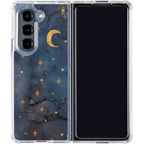 Moon and Stars Galaxy Z Fold5 5G Clear Case