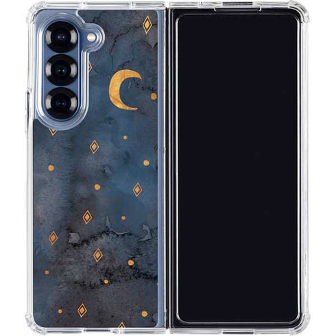 Moon and Stars Galaxy Z Fold6 Clear Case