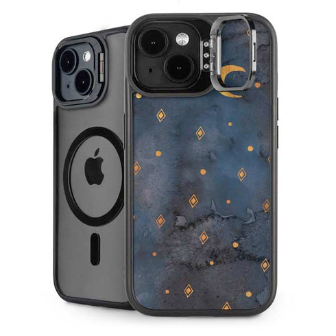 Moon and Stars iPhone 15 Kickstand Case