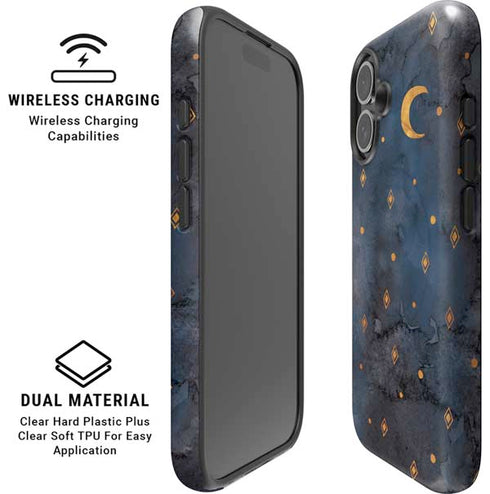 Moon and Stars iPhone 16 Magsafe Impact Case
