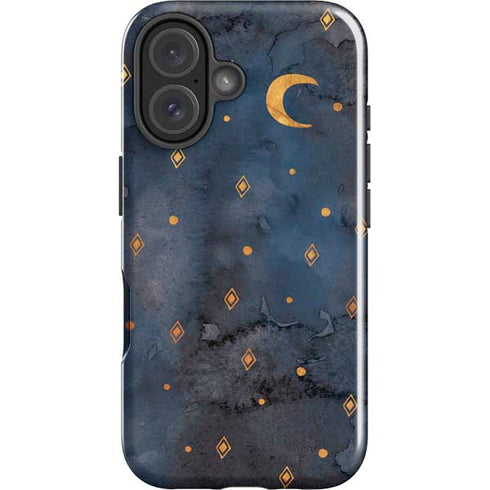 Moon and Stars iPhone 16 Plus Impact Case