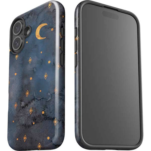 Moon and Stars iPhone 16 Plus Impact Case