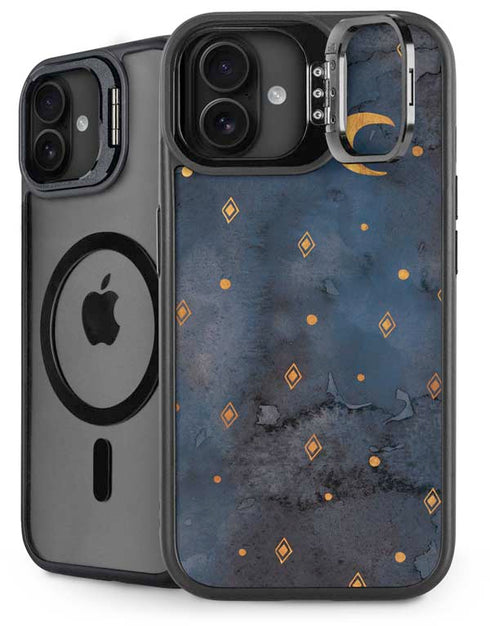 Moon and Stars iPhone 16 Plus Kickstand Case