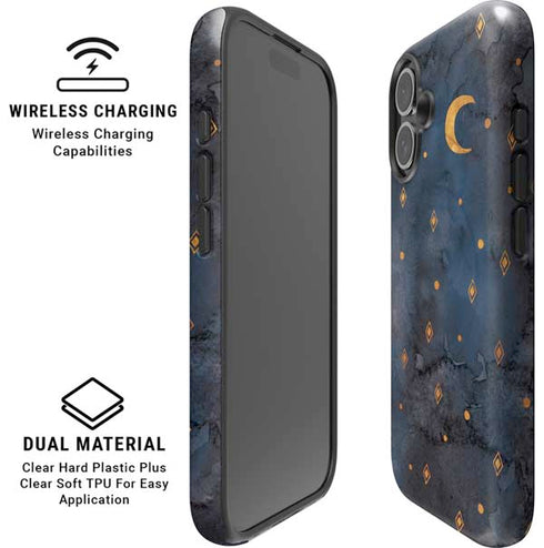 Moon and Stars iPhone 16 Plus Magsafe Impact Case