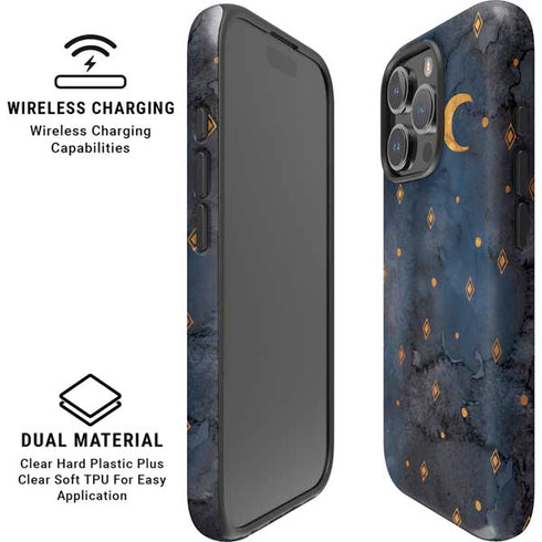 Moon and Stars iPhone 16 Pro Max Magsafe Impact Case
