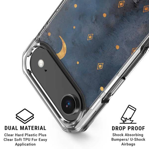 Moon and Stars iPhone 17 Air Clear Case