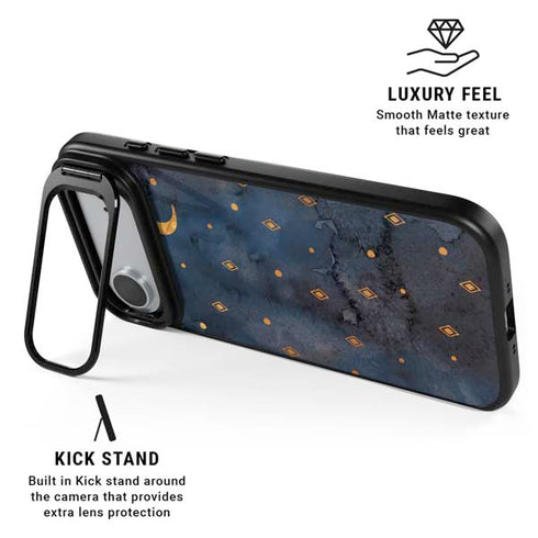 Moon and Stars iPhone 17 Air Kickstand Case