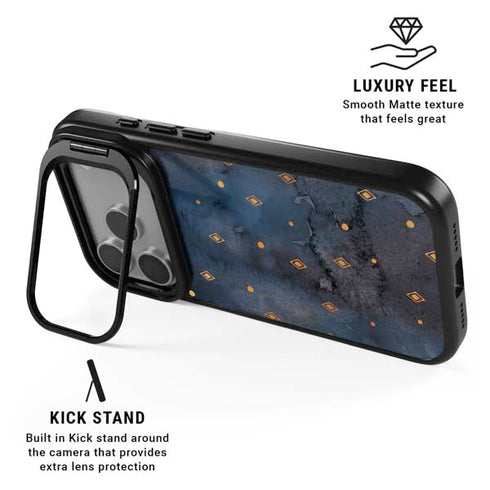 Moon and Stars iPhone 17 Pro Max Kickstand Case