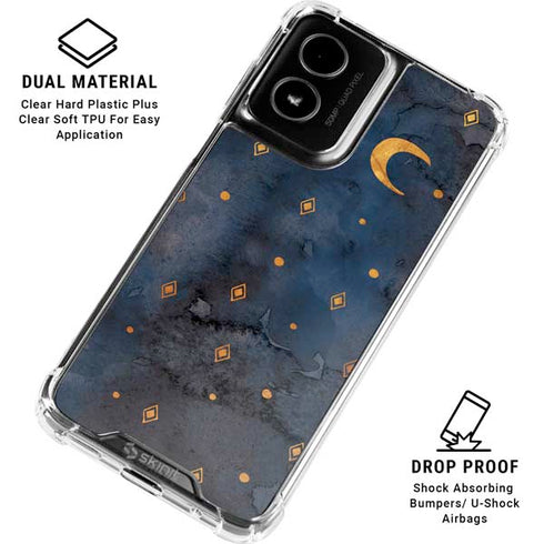 Moon and Stars Moto G Power 5G (2024) Clear Case