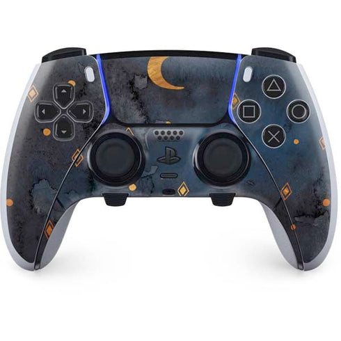 Moon and Stars PS5 DualSense Edge Pro Controller Skin