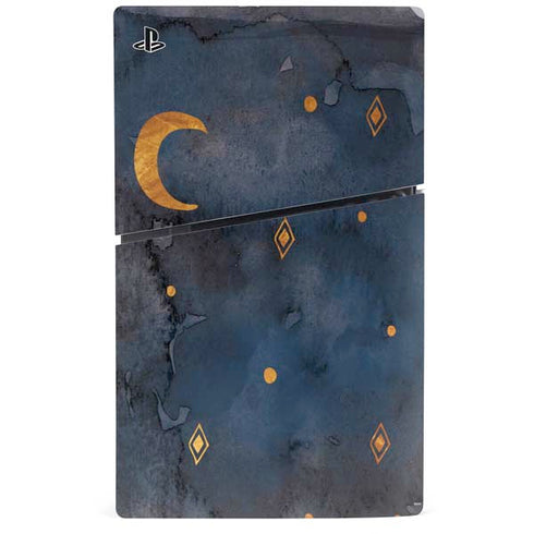 Moon and Stars PS5 Slim Digital Edition Console Skin