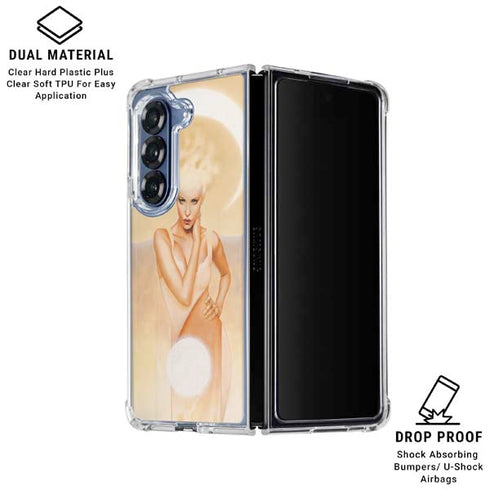 Moon Angel by LA Williams Galaxy Z Fold6 Clear Case