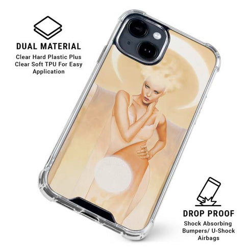 Moon Angel by LA Williams iPhone 15 Clear Case