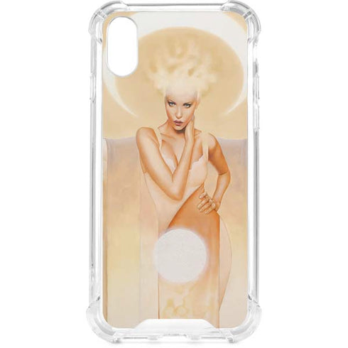 Moon Angel by LA Williams iPhone XS Clear Case