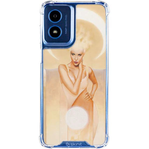 Moon Angel by LA Williams Moto G 5G (2024) Clear Case