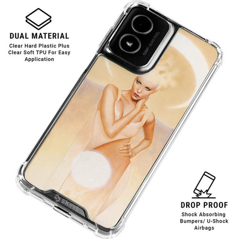 Moon Angel by LA Williams Moto G Power 5G (2024) Clear Case