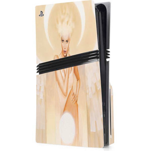 Moon Angel by LA Williams PS5 Pro Disk Console Skin