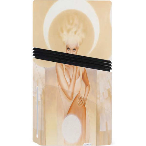 Moon Angel by LA Williams PS5 Pro Disk Console Skin