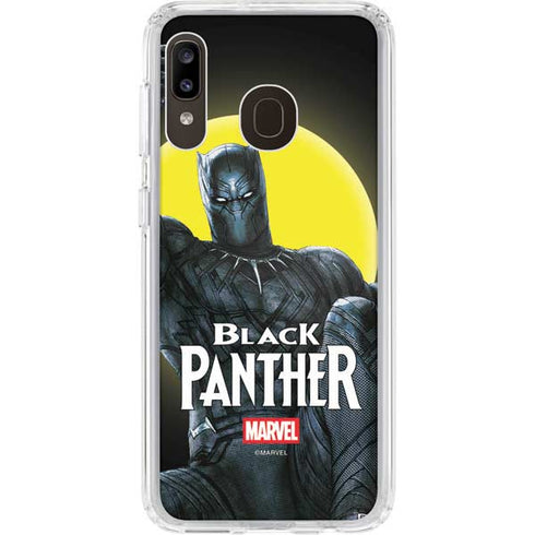 Marvel Black Panther Moon light Galaxy A20 Clear Case